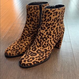 Steve Madden Leopard Print Ankle Booties- NWOT